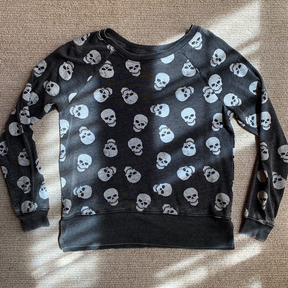 skeleton crewneck